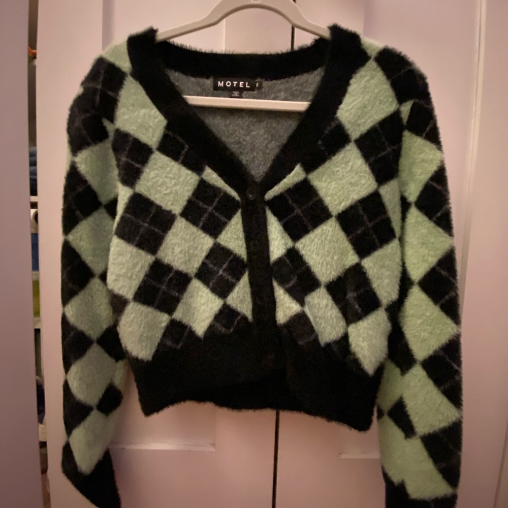Green and Black Sweater